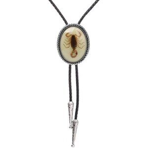 Handmade Round Shape Western Cowboy Bola Tie - Luminous